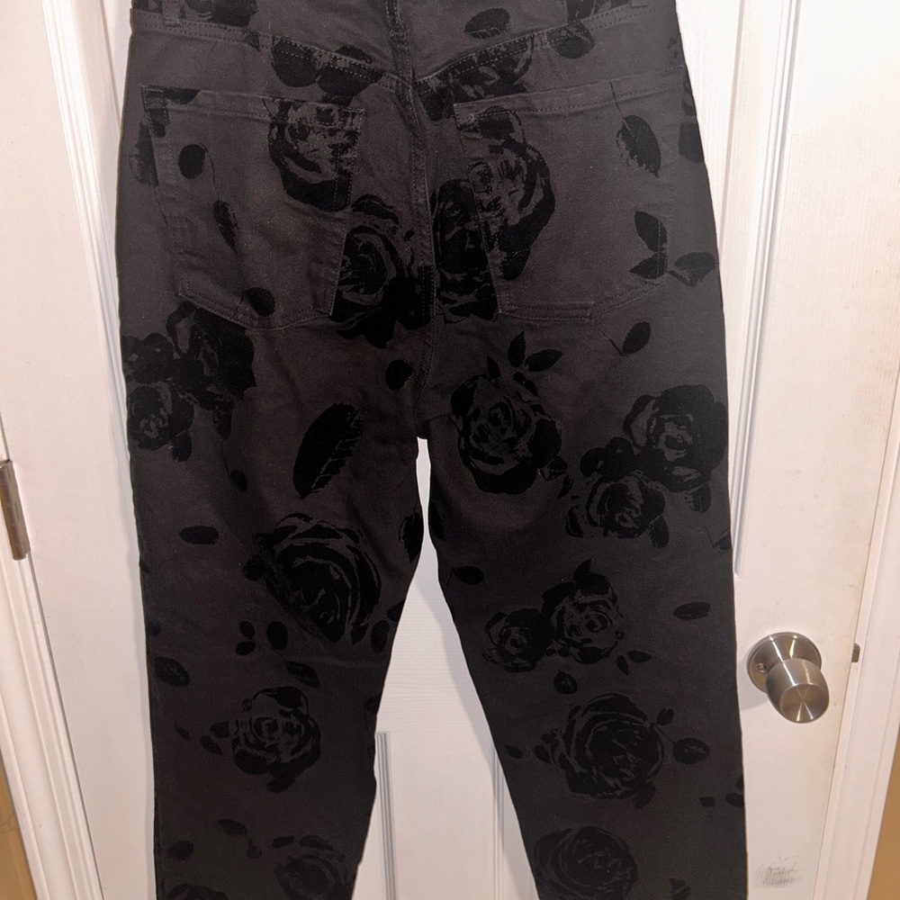 Wild Fable Black Floral Pants